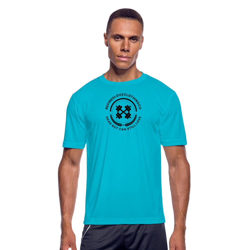 Men’s Moisture Wicking Performance T-Shirt - turquoise