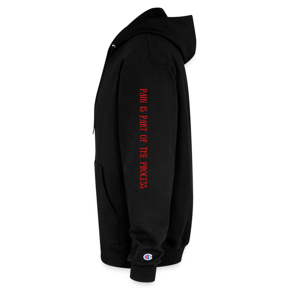 Champion Unisex Full Zip Hoodie - black