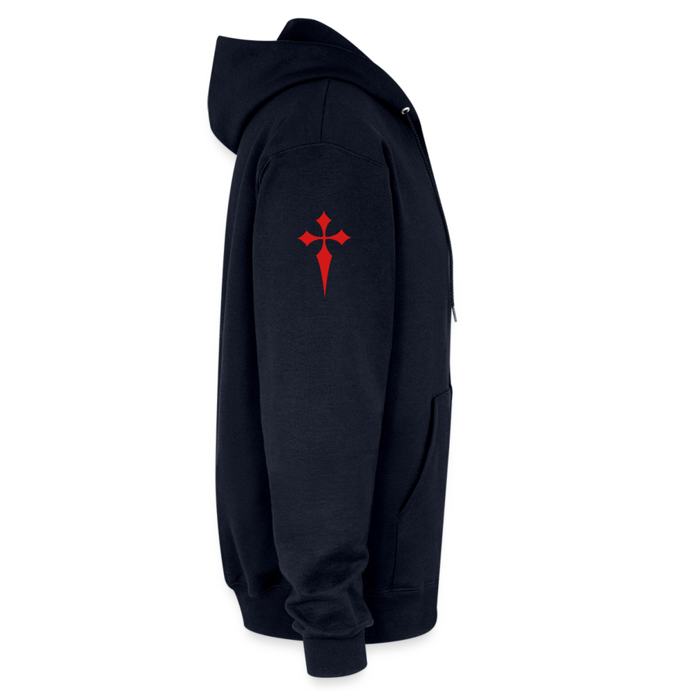 Champion Unisex Full Zip Hoodie - navy
