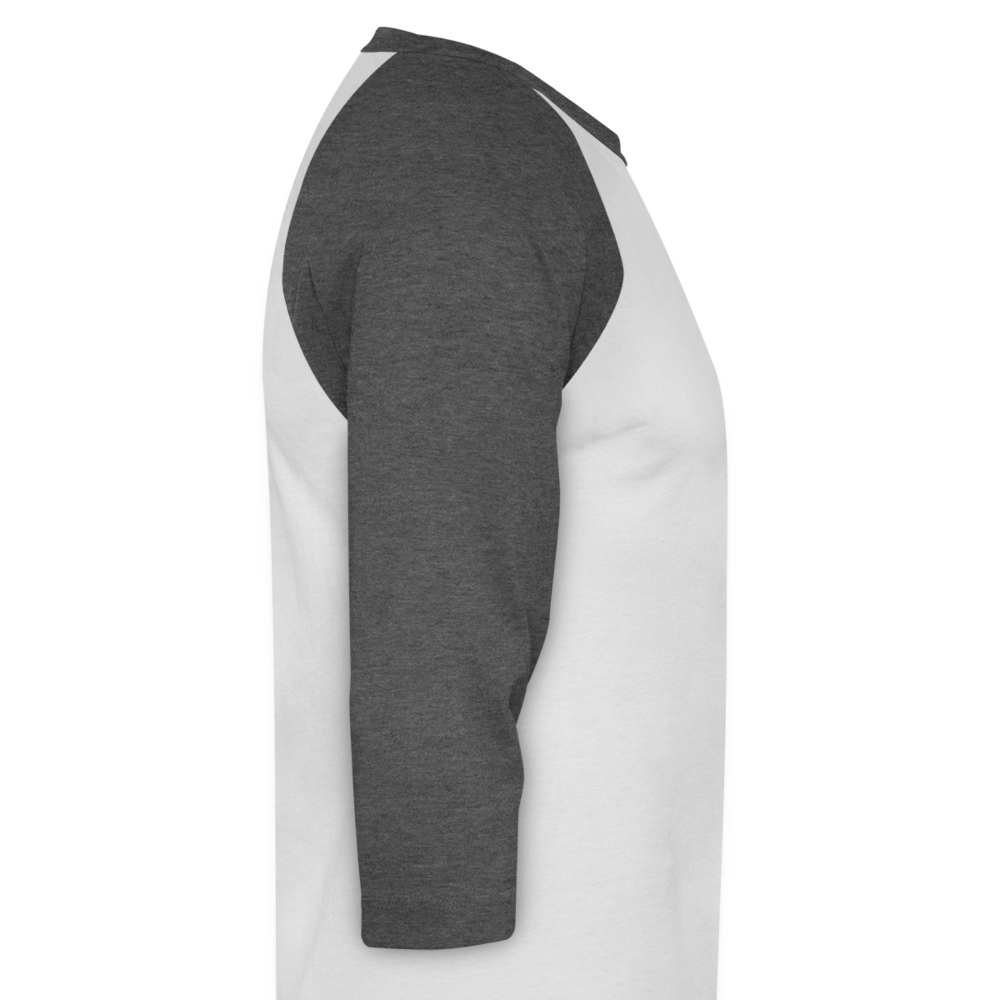 Baseball T-Shirt - white/charcoal