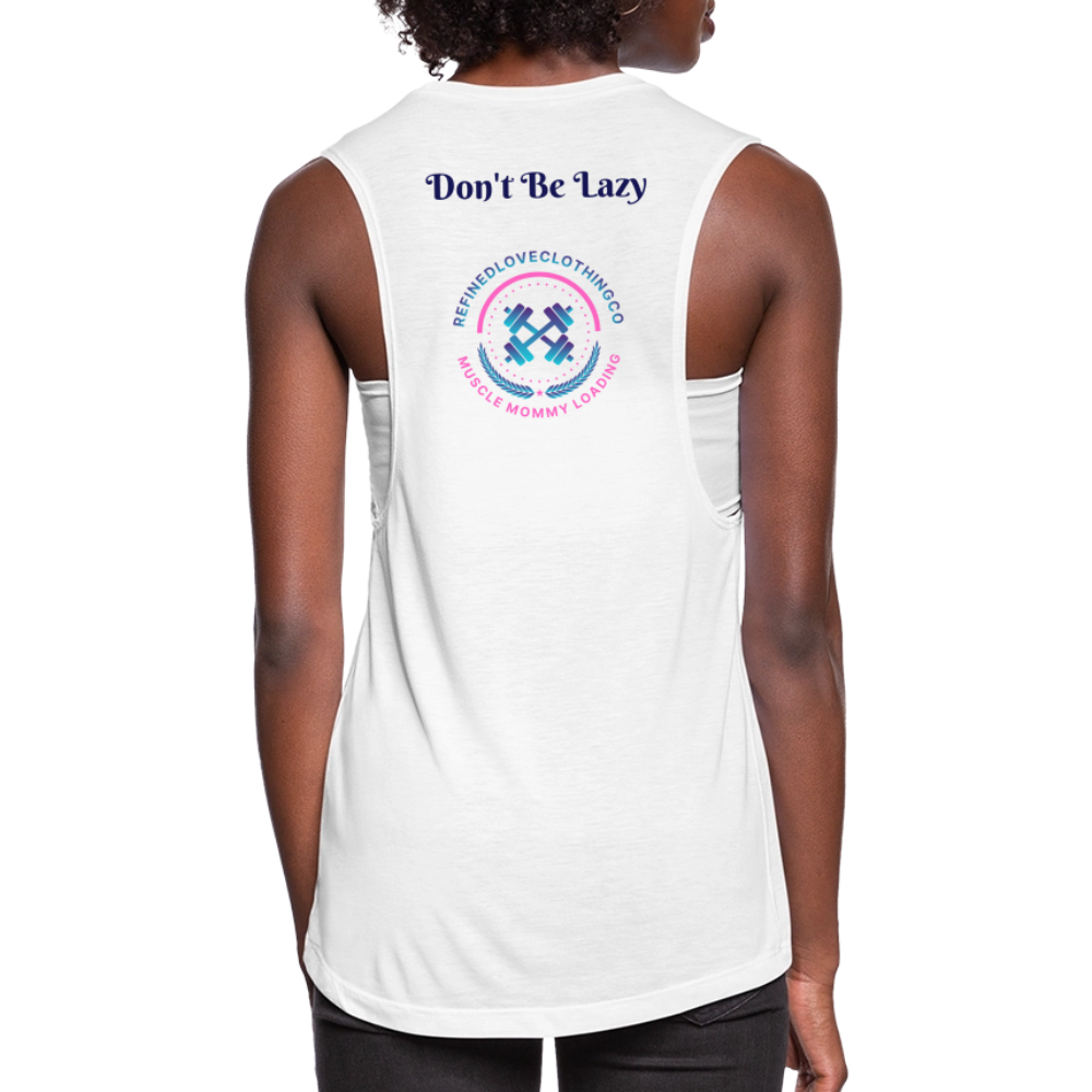 Women's Flowy Muscle Tank by American Pride - white