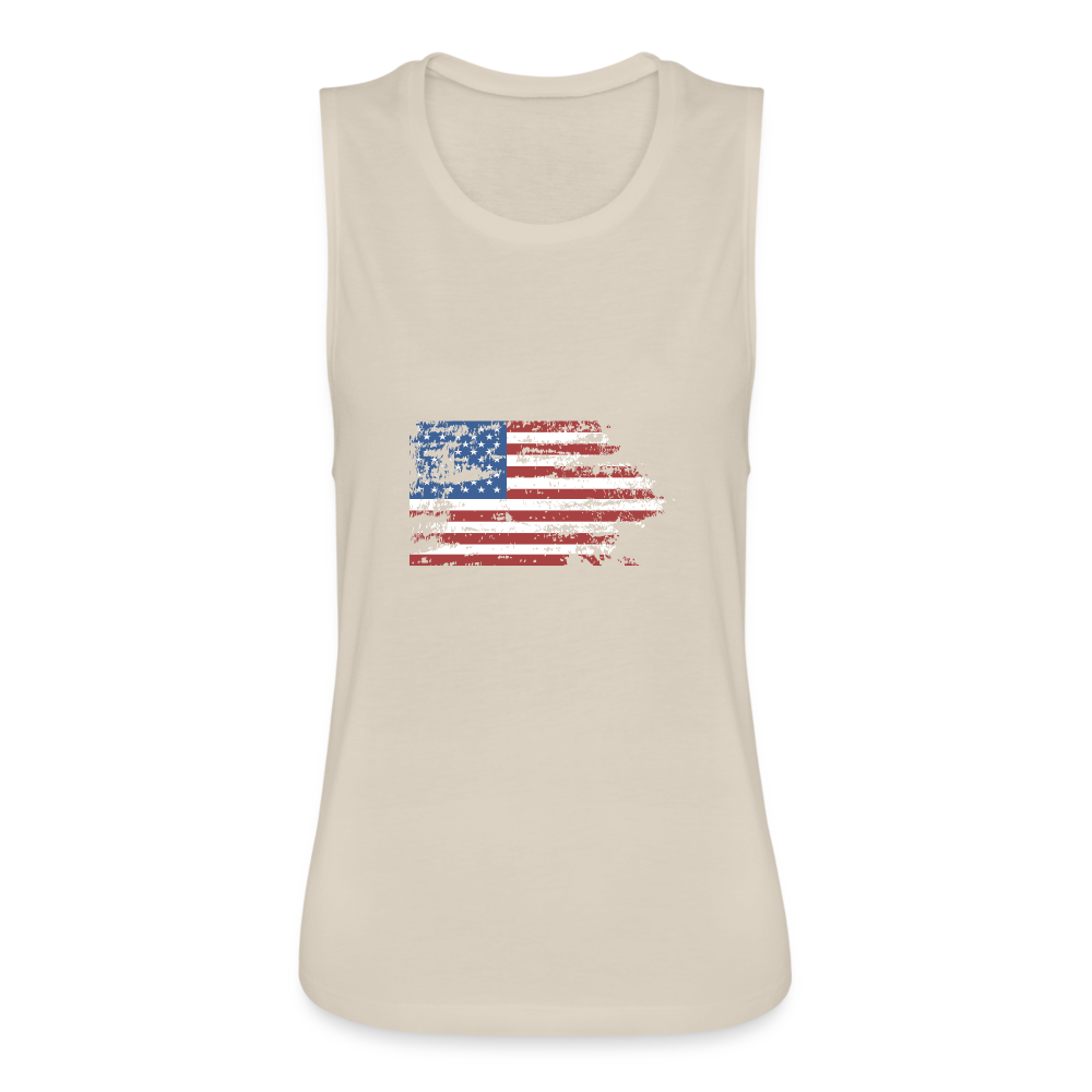 Women's Flowy Muscle Tank by American Pride - dust