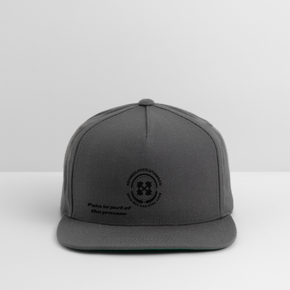 Snapback Baseball Cap - dark grey