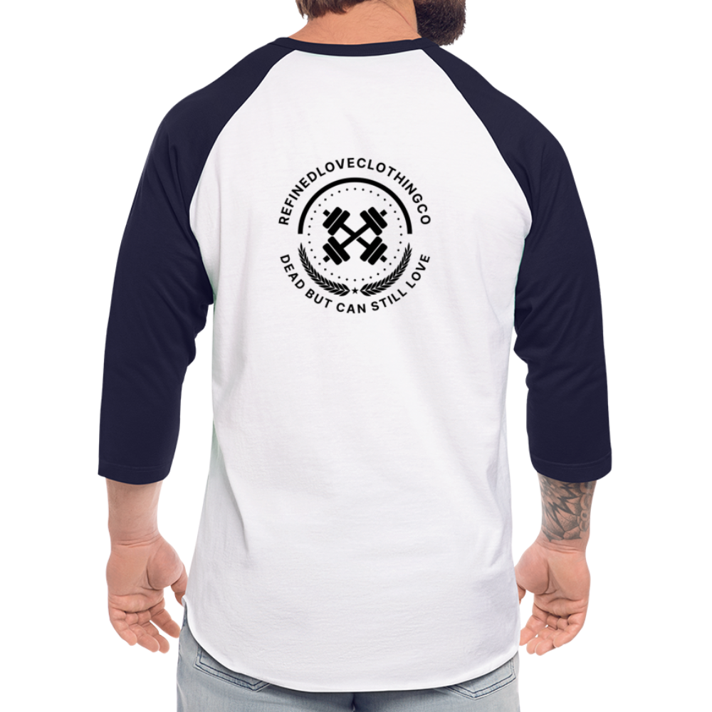 Baseball T-Shirt - white/navy