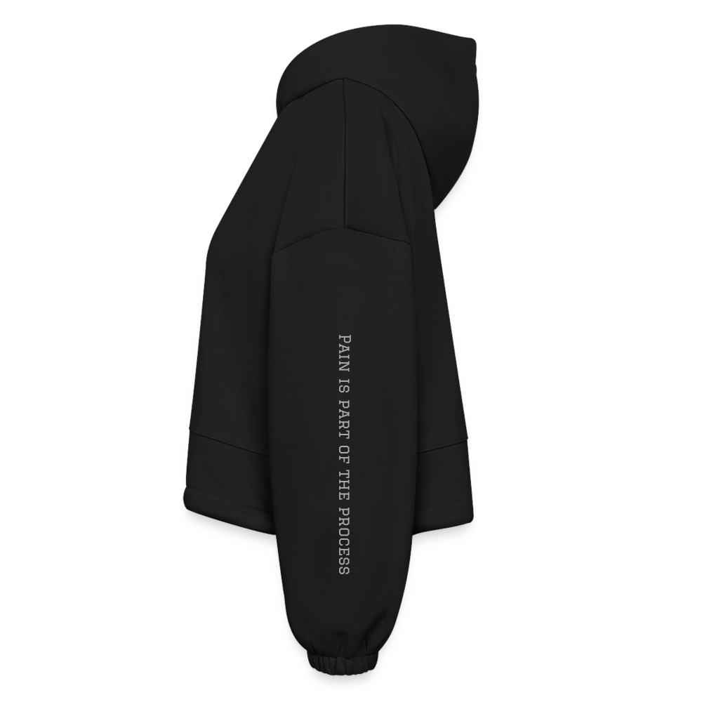 Women’s Cropped Hoodie - black