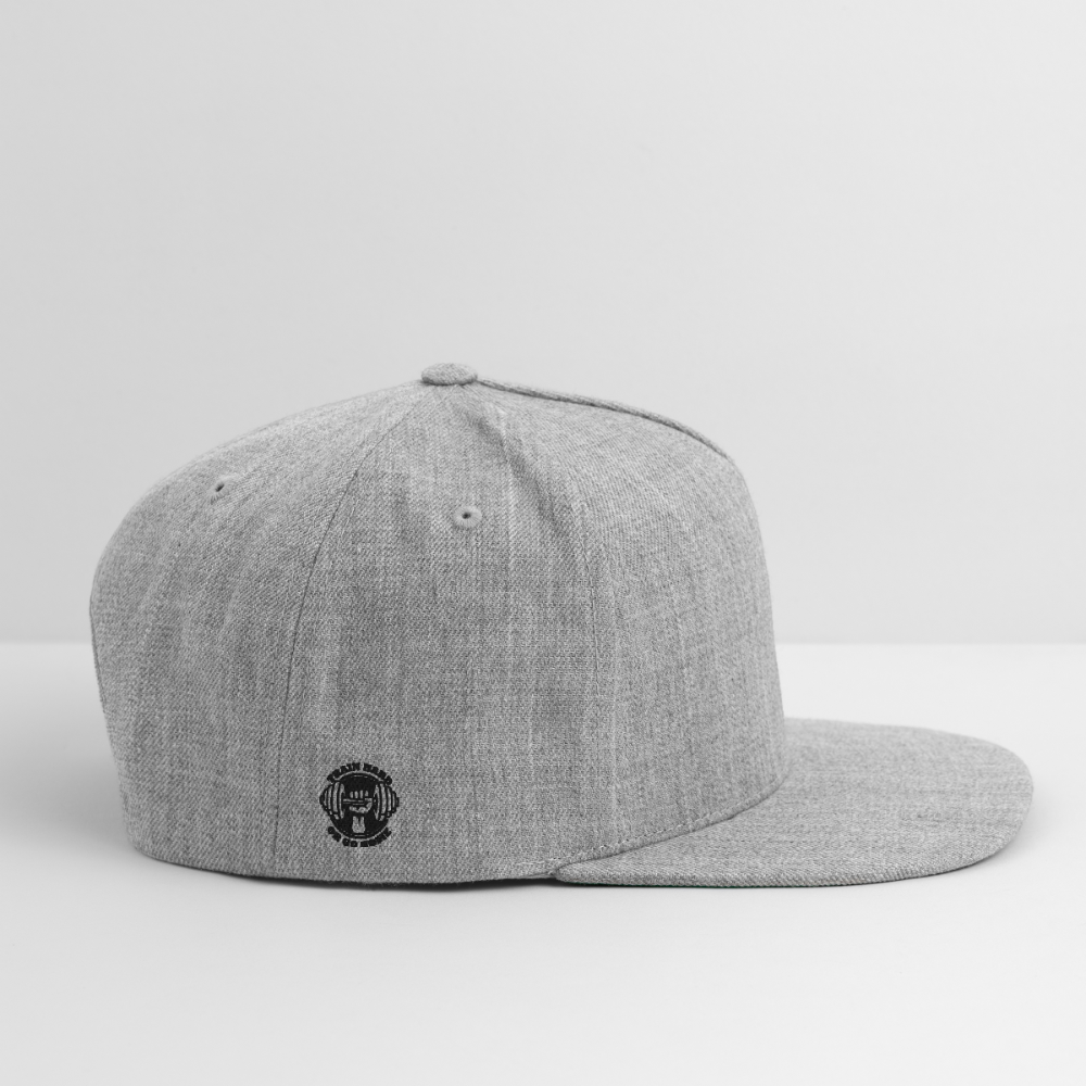 Snapback Baseball Cap - heather gray
