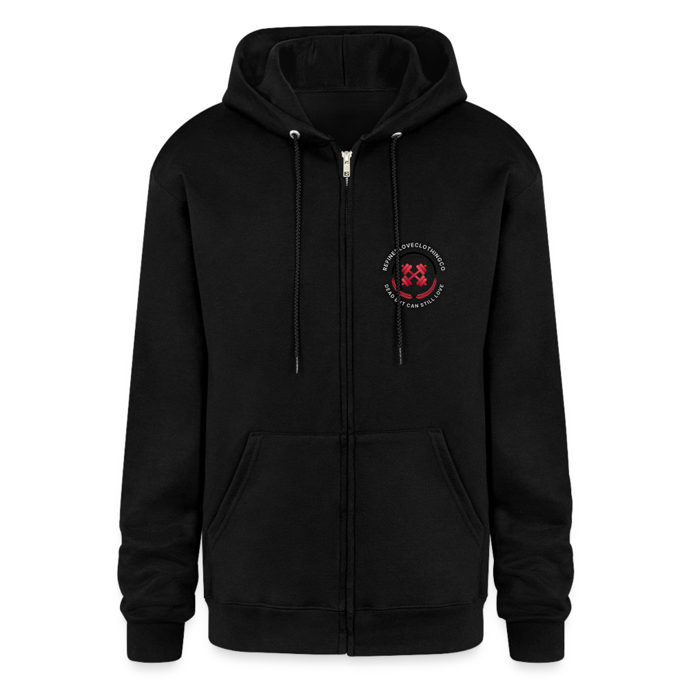 Champion Unisex Full Zip Hoodie - black