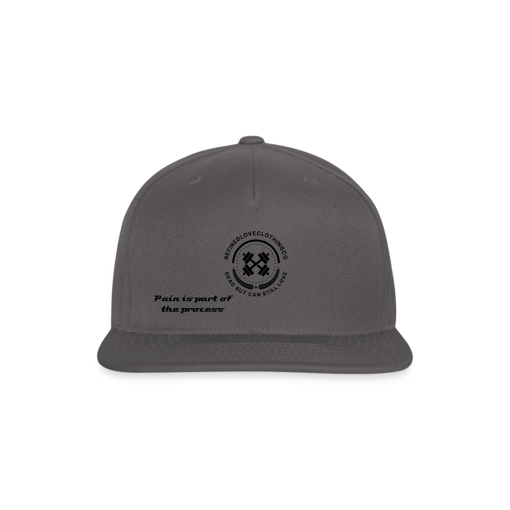 Snapback Baseball Cap - dark grey