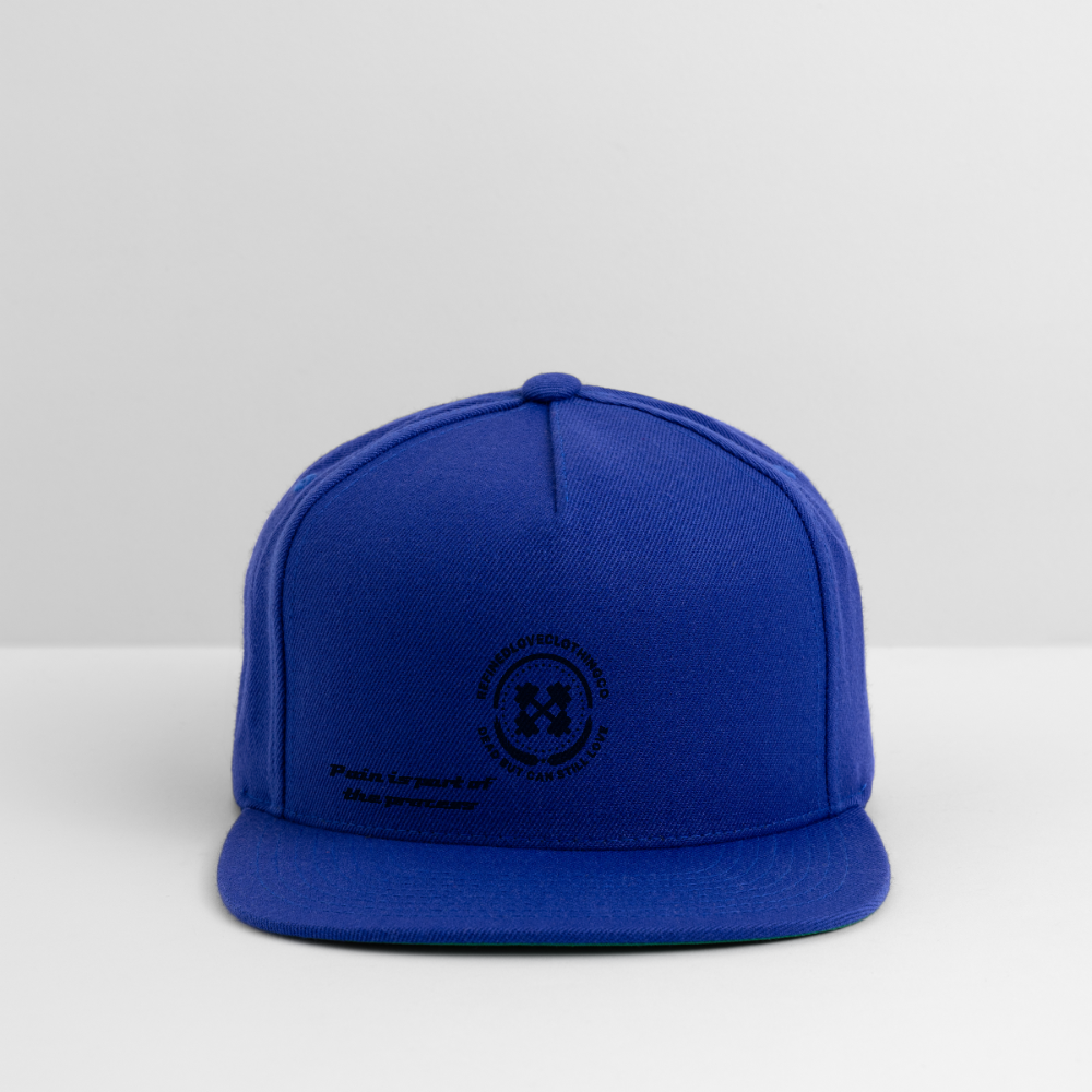 Snapback Baseball Cap - royal blue