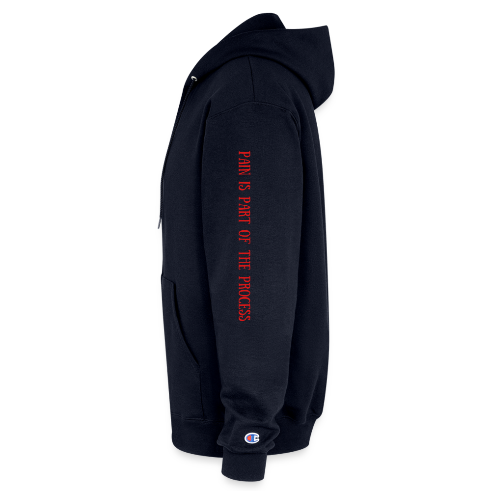 Champion Unisex Full Zip Hoodie - navy