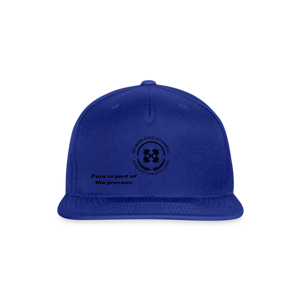 Snapback Baseball Cap - royal blue