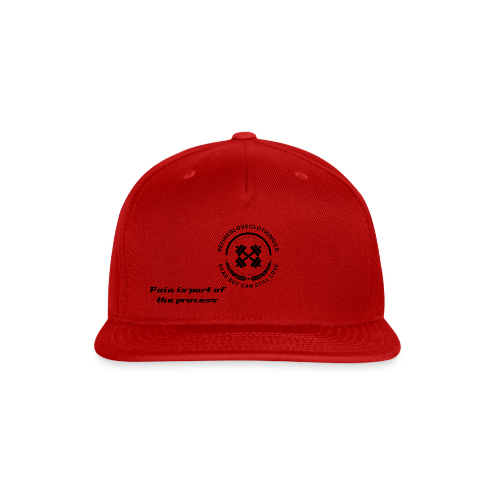 Snapback Baseball Cap - red