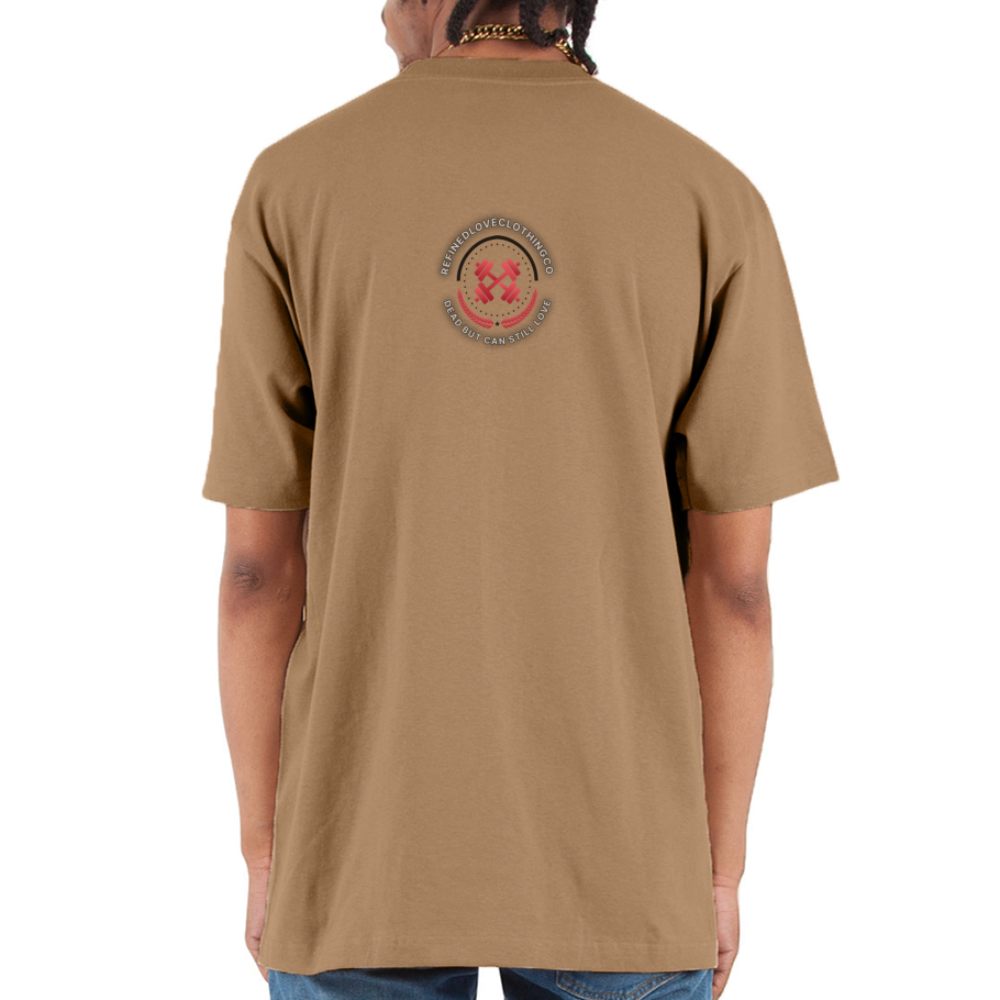 Unisex Oversized Heavyweight T-Shirt - khaki