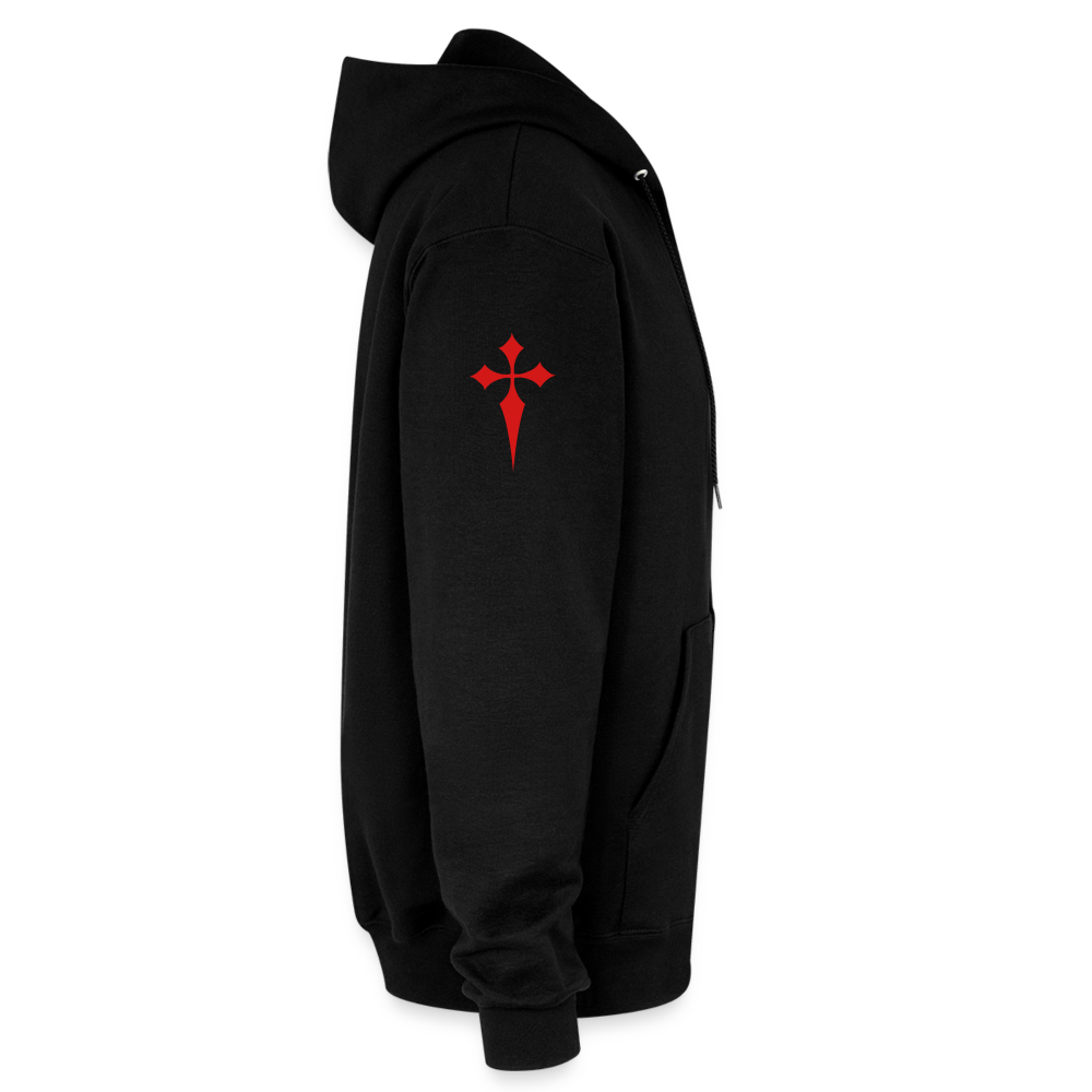 Champion Unisex Full Zip Hoodie - black