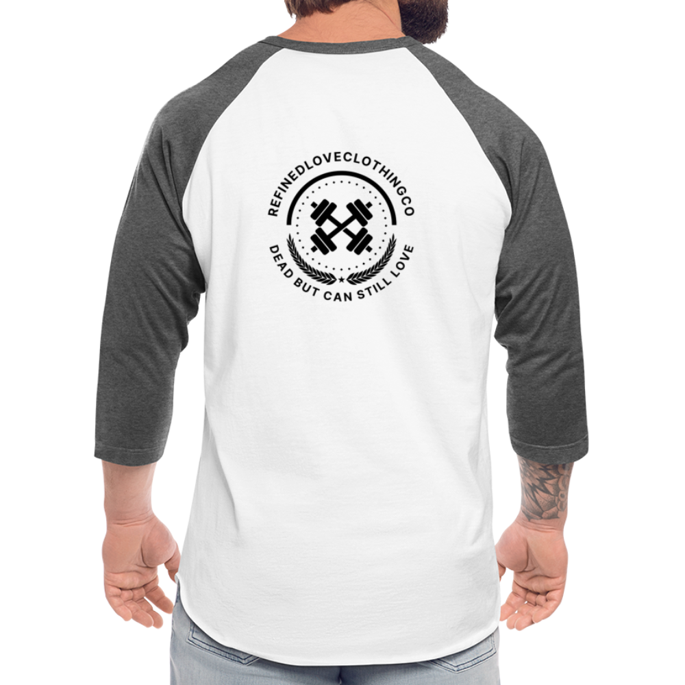Baseball T-Shirt - white/charcoal
