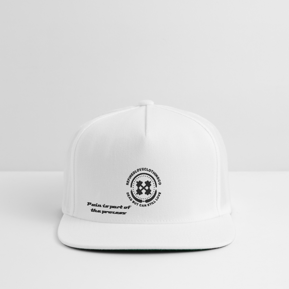 Snapback Baseball Cap - white