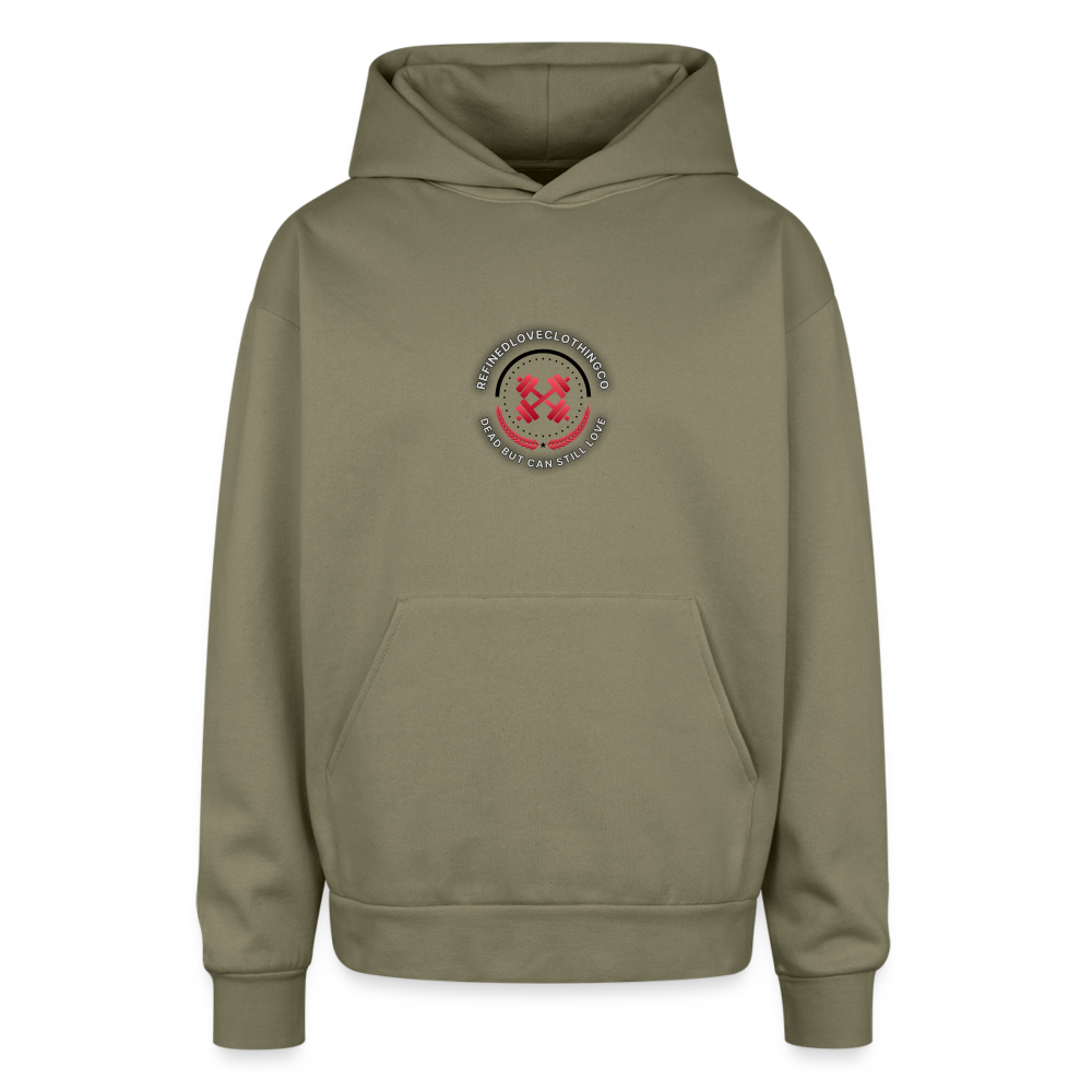 Oversized Hooded Sweatshirt - olive