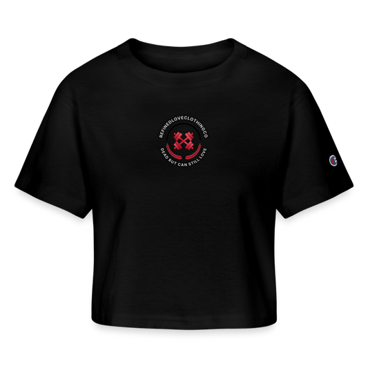 Champion Women’s Cropped T-Shirt (Hell Raiser) - black
