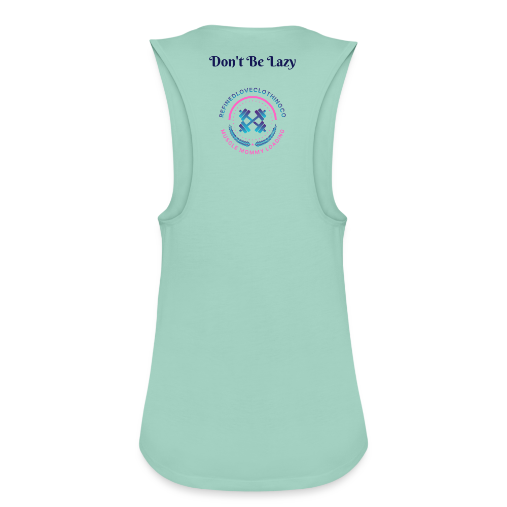 Women's Flowy Muscle Tank by American Pride - dusty mint blue