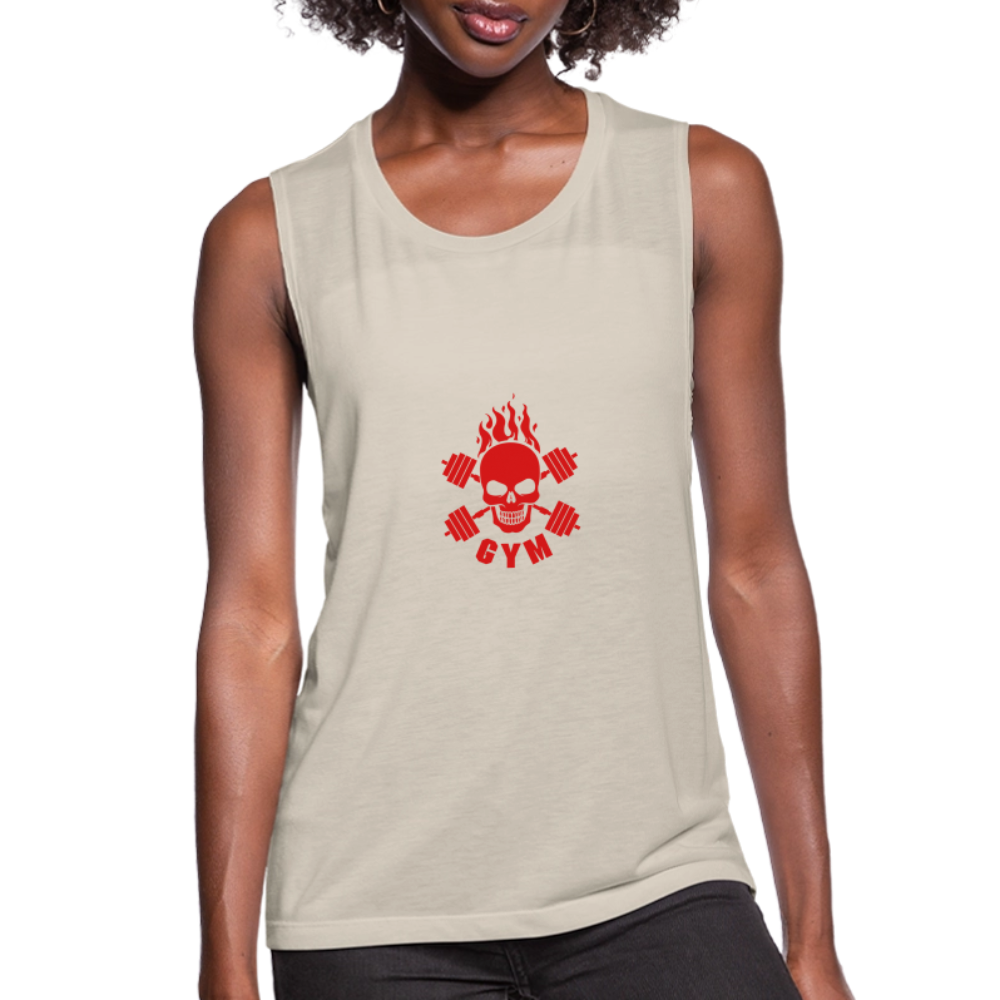Women's Flowy Muscle Tank by Bella - dust