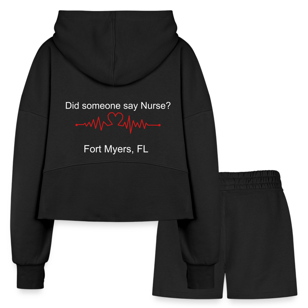 Bella + Canvas Unisex Full Zip Hoodie (Boston) - black