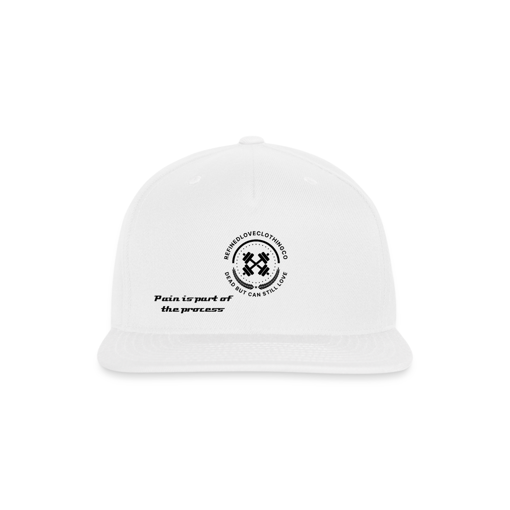 Snapback Baseball Cap - white