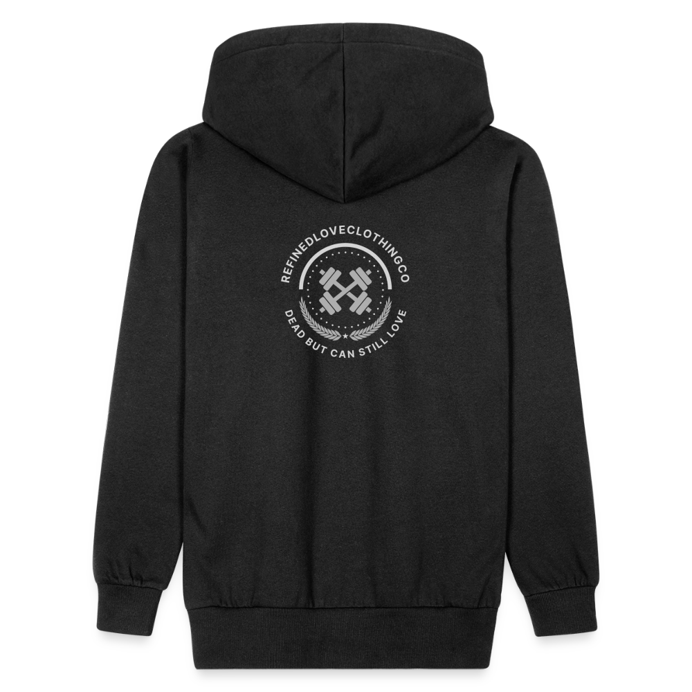 Shawl Collar Hoodie - black