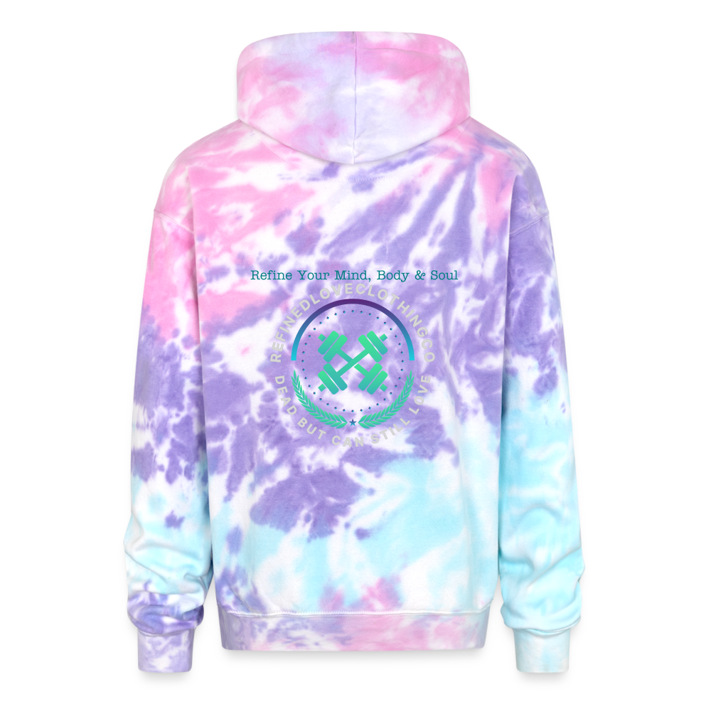 Adult Tie Dye Hoodie - cotton candy
