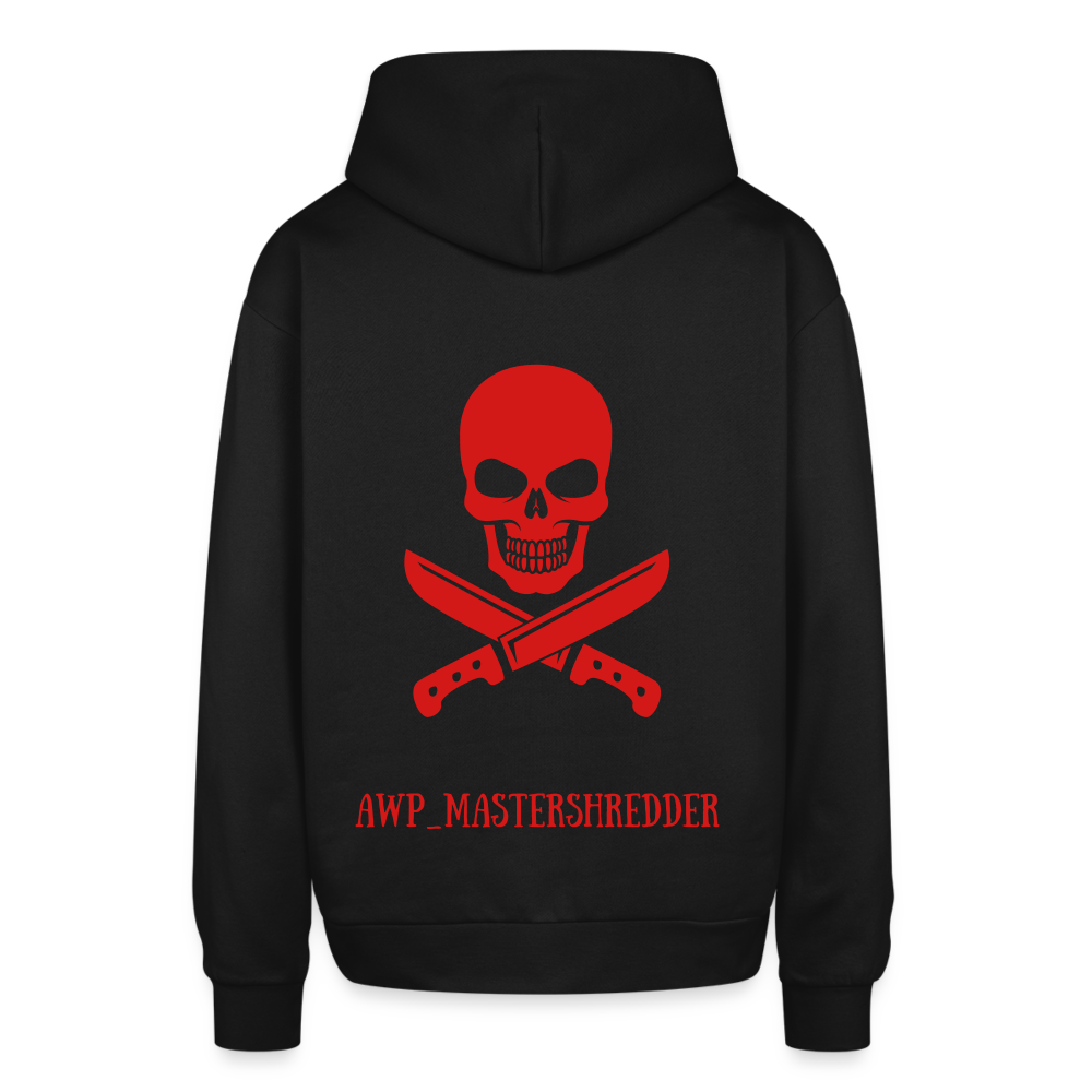 Oversized Hooded Sweatshirt - black