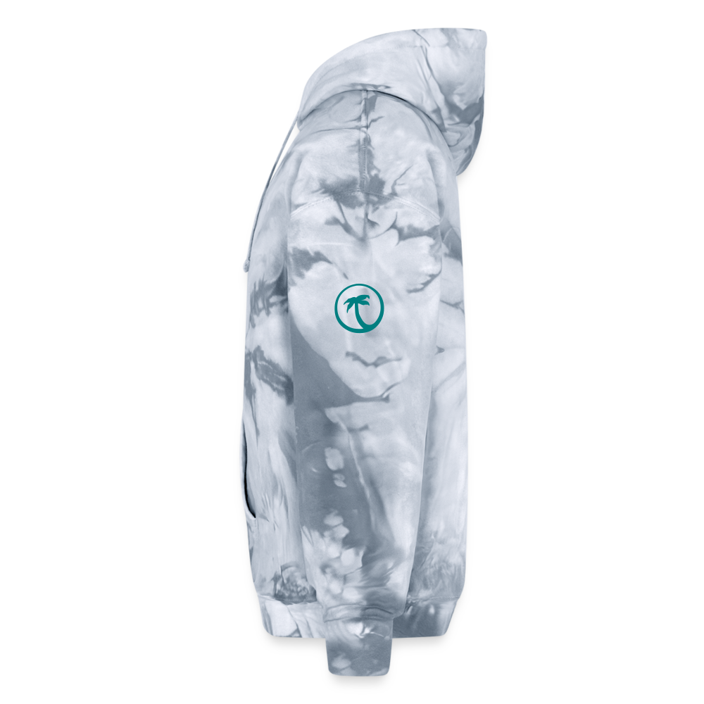 Adult Tie Dye Hoodie - spider silver