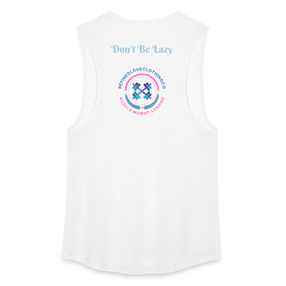 Women's Flowy Muscle Tank by Bella - white