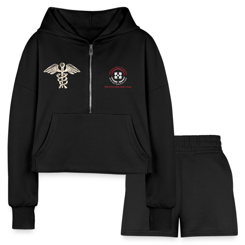 Bella + Canvas Unisex Full Zip Hoodie (Boston) - black
