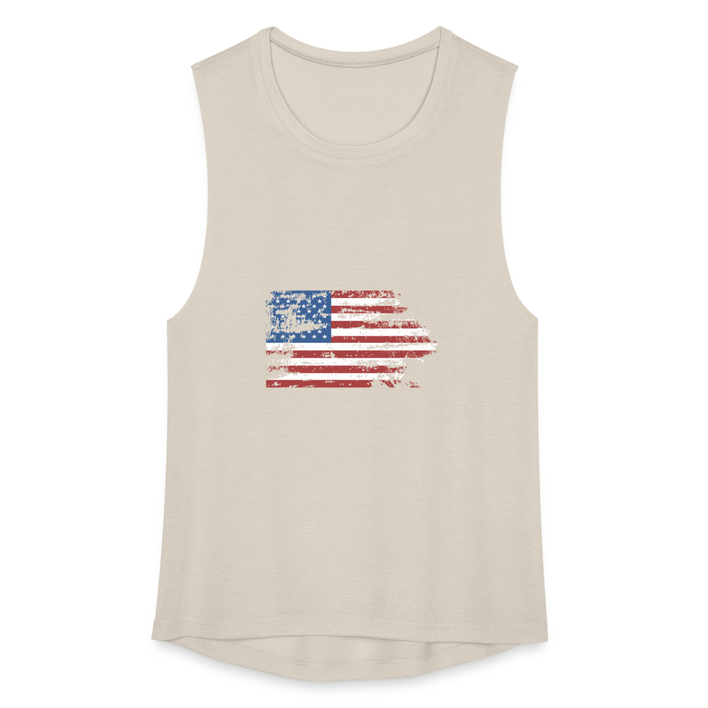 Women's Flowy Muscle Tank by American Pride - dust