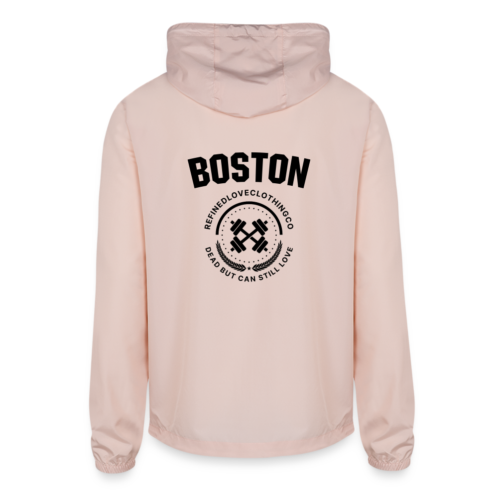 Unisex Lightweight Windbreaker Jacket (Boston) - blush pink 