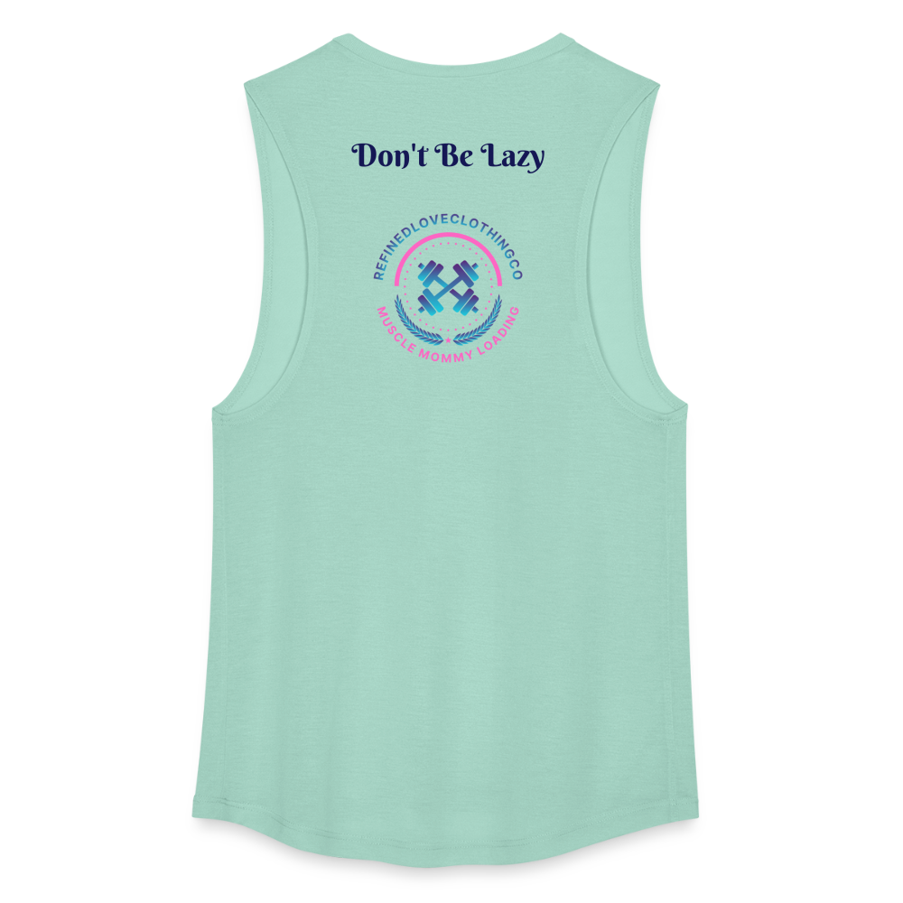 Women's Flowy Muscle Tank by American Pride - dusty mint blue
