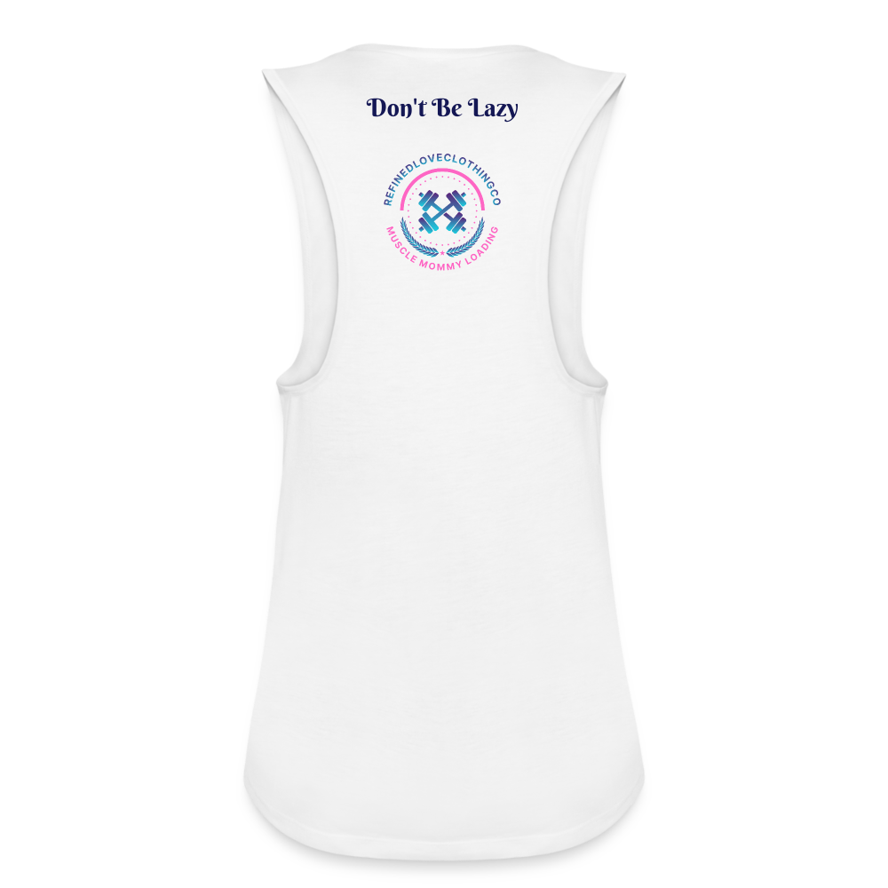 Women's Flowy Muscle Tank by American Pride - white
