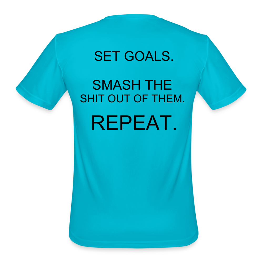 Men’s Moisture Wicking Performance T-Shirt - turquoise