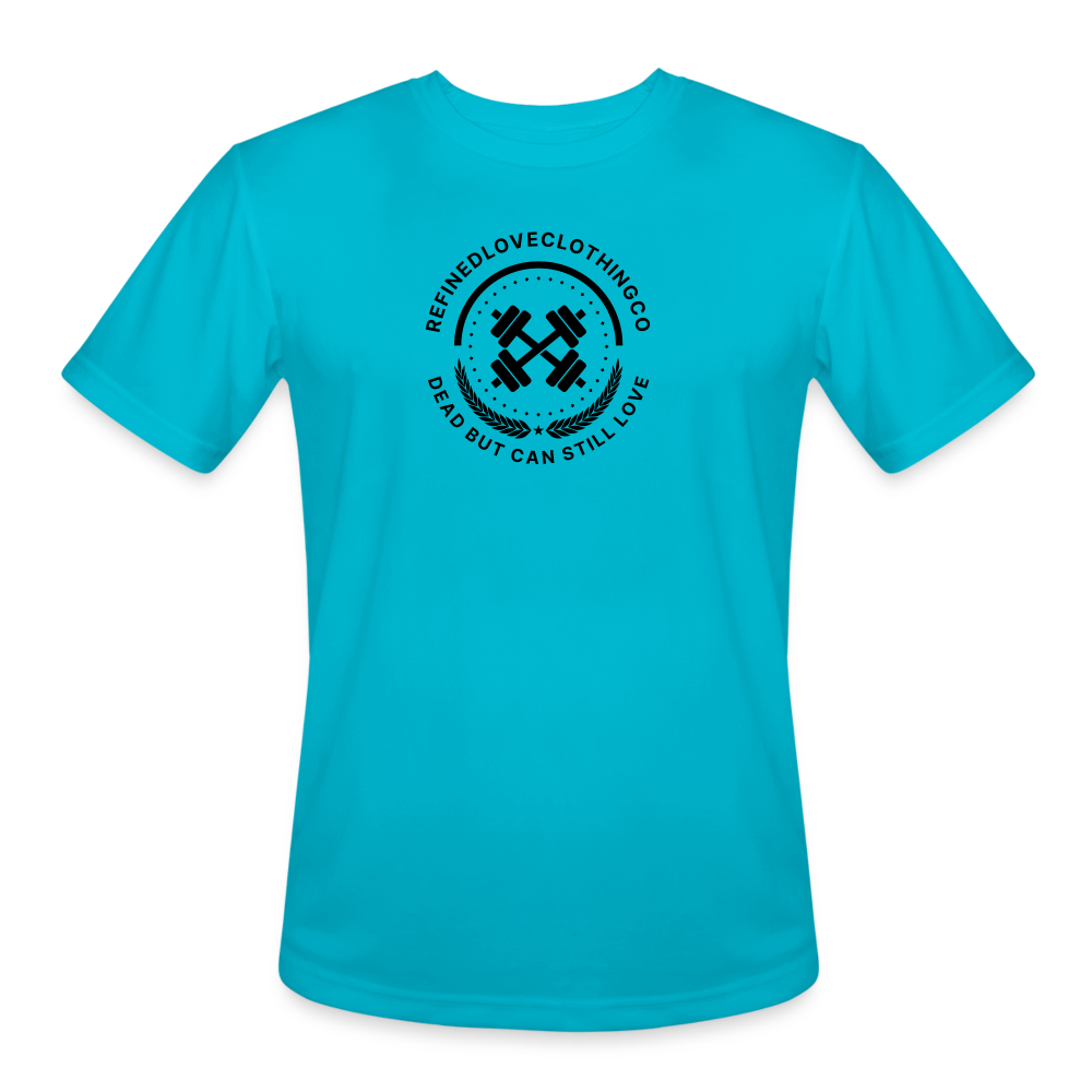 Men’s Moisture Wicking Performance T-Shirt - turquoise