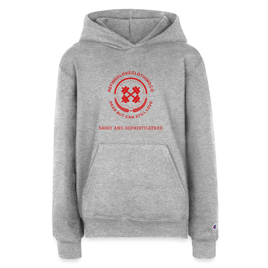 (Kids)Shawl Collar Hoodie - heather grey