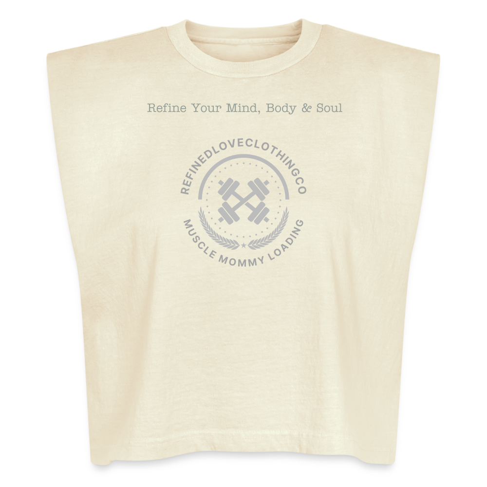 American Apparel Women's Garment Dyed Muscle Tank - faded cream