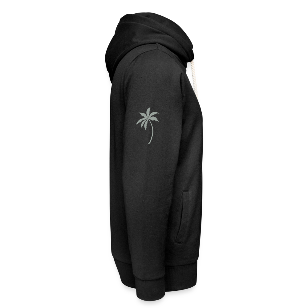 Shawl Collar Hoodie - black